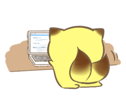 Daily life of the fox of winter sticker #8550664