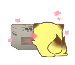 Daily life of the fox of winter sticker #8550667