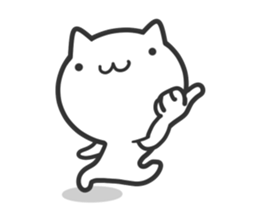 Cat moves, and I think it's seen. sticker #8550778