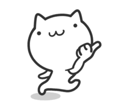 Cat moves, and I think it's seen. sticker #8550778