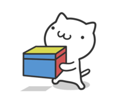 Cat moves, and I think it's seen. sticker #8550786