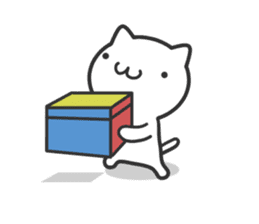 Cat moves, and I think it's seen. sticker #8550786