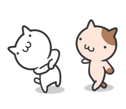 Cat moves, and I think it's seen. sticker #8550790