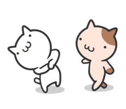 Cat moves, and I think it's seen. sticker #8550790