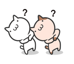 Cat moves, and I think it's seen. sticker #8550791