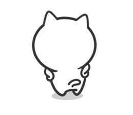 Cat moves, and I think it's seen. sticker #8550794