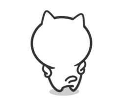 Cat moves, and I think it's seen. sticker #8550794