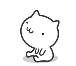 Cat moves, and I think it's seen. sticker #8550802