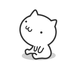 Cat moves, and I think it's seen. sticker #8550802