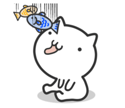 Cat moves, and I think it's seen. sticker #8550803