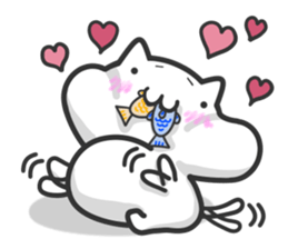 Cat moves, and I think it's seen. sticker #8550804