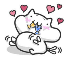 Cat moves, and I think it's seen. sticker #8550804