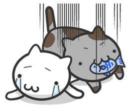 Cat moves, and I think it's seen. sticker #8550805