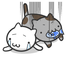 Cat moves, and I think it's seen. sticker #8550805