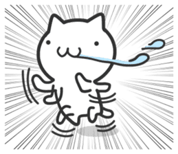 Cat moves, and I think it's seen. sticker #8550807