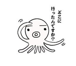 Mr.octopus bee2. sticker #8551047