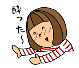 Beer loves girl sticker #8551059