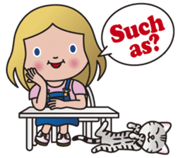 EMA and AMERI (A Girl and Her Cat) sticker #8551232