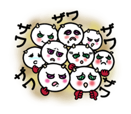 White circle No.2 Green eyes. sticker #8551711