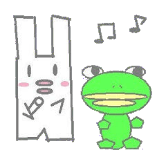 A pretty sticker of an animal.