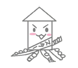 A pretty sticker of an animal. sticker #8551811