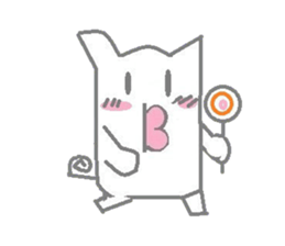 A pretty sticker of an animal. sticker #8551812