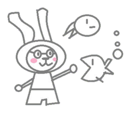 A pretty sticker of an animal. sticker #8551814