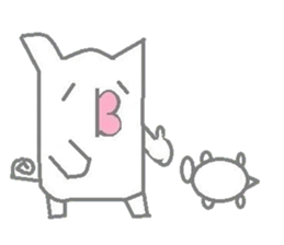 A pretty sticker of an animal. sticker #8551818