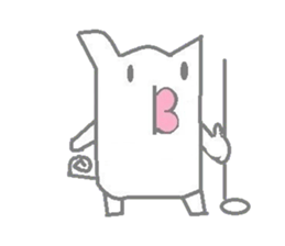 A pretty sticker of an animal. sticker #8551820