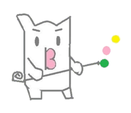 A pretty sticker of an animal. sticker #8551821