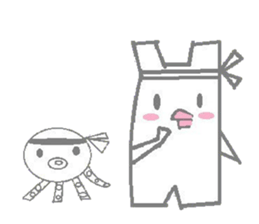 A pretty sticker of an animal. sticker #8551822