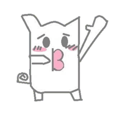 A pretty sticker of an animal. sticker #8551824