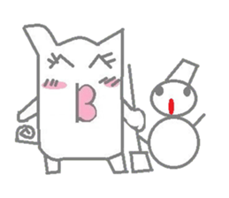 A pretty sticker of an animal. sticker #8551826