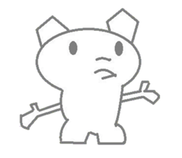 A pretty sticker of an animal. sticker #8551827