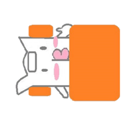 A pretty sticker of an animal. sticker #8551831