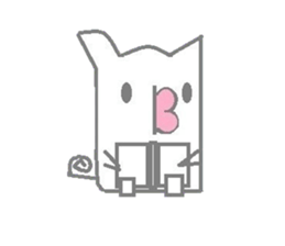 A pretty sticker of an animal. sticker #8551837