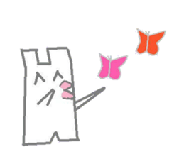 A pretty sticker of an animal. sticker #8551840