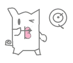 A pretty sticker of an animal. sticker #8551841