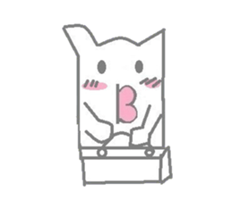 A pretty sticker of an animal. sticker #8551842