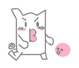 A pretty sticker of an animal. sticker #8551843