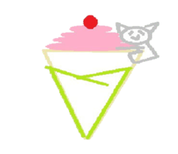 A pretty sticker of an animal. sticker #8551846