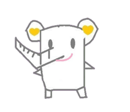 A pretty sticker of an animal. sticker #8551848