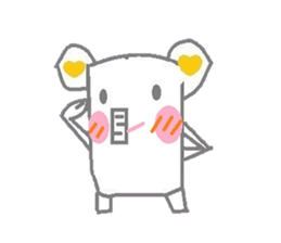 A pretty sticker of an animal. sticker #8551849