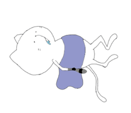 loose cat K sticker #8552011