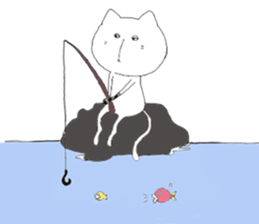 loose cat K sticker #8552012