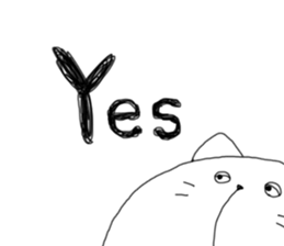 loose cat K sticker #8552028