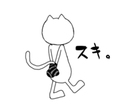 loose cat K sticker #8552038