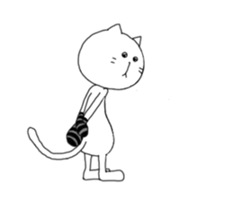 loose cat K sticker #8552039