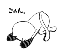 loose cat K sticker #8552049