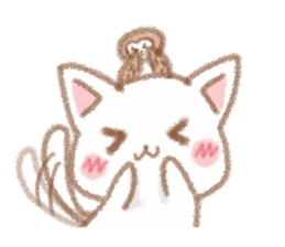 I love cats and Owl sticker #8552176